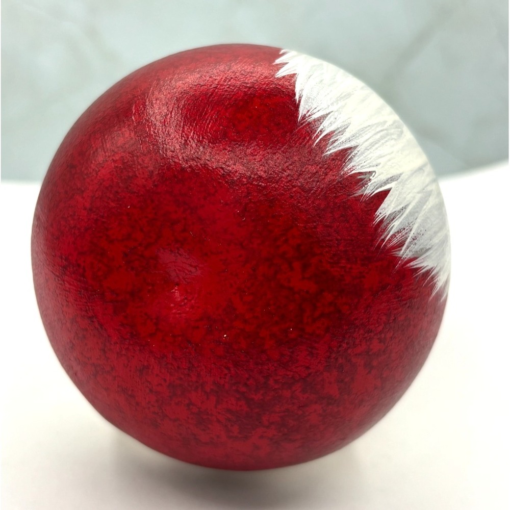 Vintage Style‎ Folk Art Santa Claus Painted Gourd Artisan Holiday Decoration EUC - Picture 5 of 10